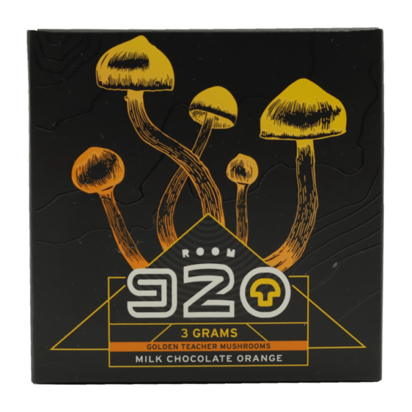 Room 920 - Mushroom Chocolate Bar - Milk Chocolate Orange - 3 grams | Mushrooms Online Canada