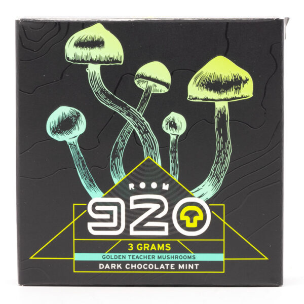 Room 920 - Mushroom Chocolate Bar - Dark Chocolate Mint - 3 grams | Mushrooms Online Canada