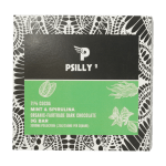 Psilly - Dark Chocolate Bar - Mint & Spirulina | Mushrooms Online Canada