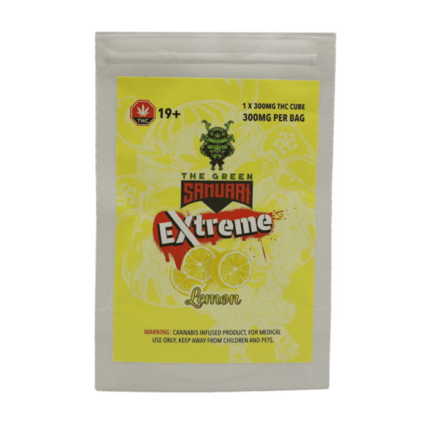 Green Samurai Extreme - Lemon Gummy 300mg THC | Mushrooms Online Canada