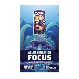 Super Magic Mushroom Bro’s - Asian Sensation FOCUS - 400MG Capsules | Mushrooms Online Canada